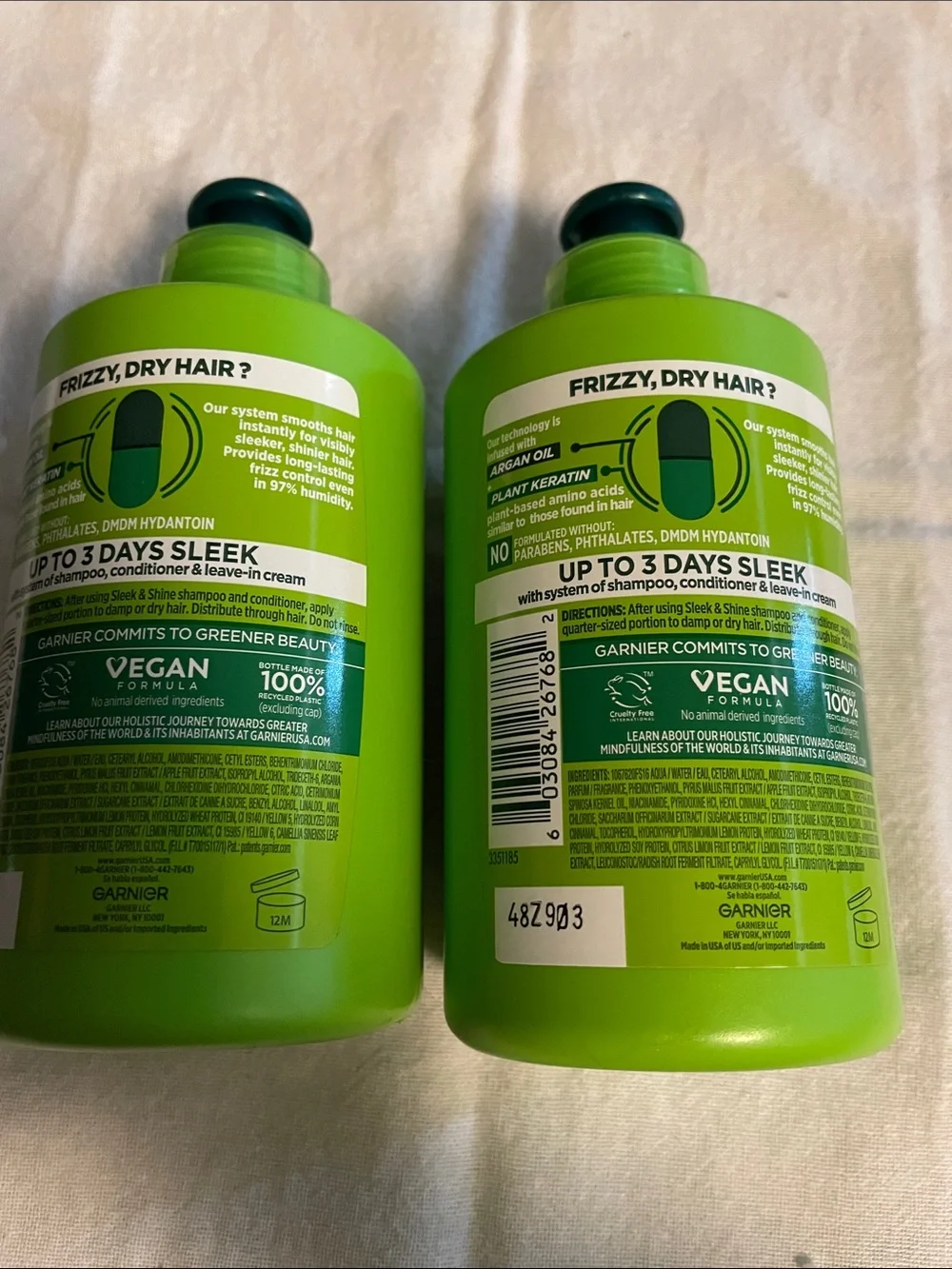 Garner fructis sleek and shine leave in conditioner